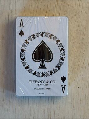 NWOT SEALED Tiffany & Co. Ace of Spades Playing Cards - Black and White
